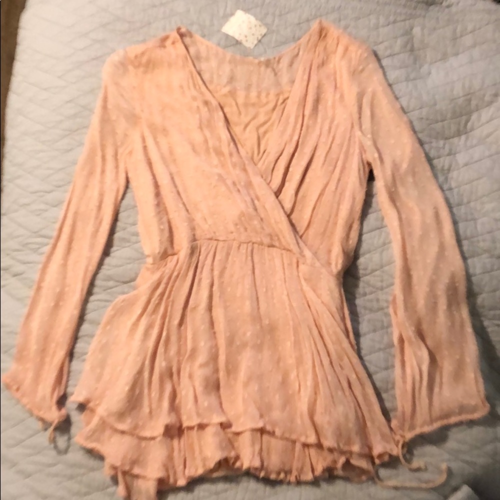 Free People Long Sleeve Mini Dress - Picture 2 of 8